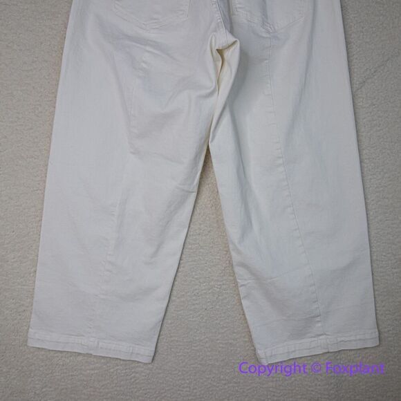 New! Madewell The Curvy‎ Emmett Wide-Leg Jean in Tile White , size 31 - Picture 11 of 15